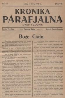 Kronika Parafjalna : dwutygodnik. 1935, nr 13