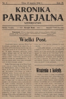 Kronika Parafjalna : miesięcznik. 1936, nr 3