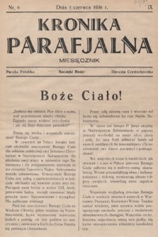 Kronika Parafjalna : miesięcznik. 1936, nr 6