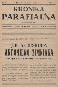 Kronika Parafjalna : miesięcznik. 1936, nr 7