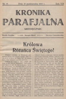 Kronika Parafjalna : dwutygodnik. 1935, nr 15
