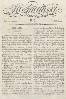 Rozmaitości : pismo dodatkowe do Gazety Lwowskiej. 1836, nr 3