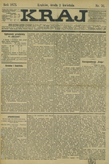 Kraj. 1873, nr 76 (2 kwietnia)