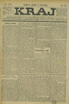 Kraj. 1873, nr 84 (11 kwietnia)