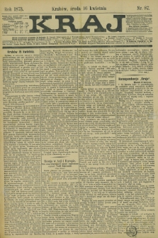 Kraj. 1873, nr 87 (16 kwietnia)