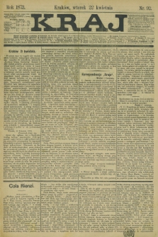 Kraj. 1873, nr 92 (22 kwietnia)