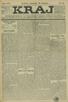 Kraj. 1873, nr 94 (24 kwietnia)