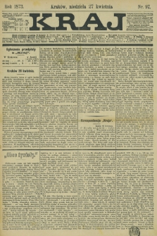 Kraj. 1873, nr 97 (27 kwietnia)