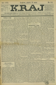 Kraj. 1873, nr 112 (16 maja)