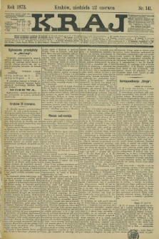 Kraj. 1873, nr 141 (22 czerwca)