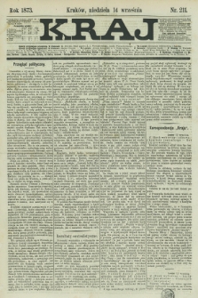 Kraj. 1873, nr 211 (14 września)