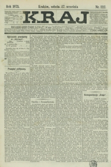 Kraj. 1873, nr 222 (27 września)