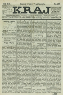 Kraj. 1873, nr 230 (7 października)