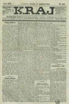 Kraj. 1873, nr 242 (21 października)