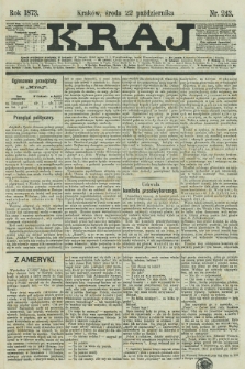 Kraj. 1873, nr 243 (22 października)