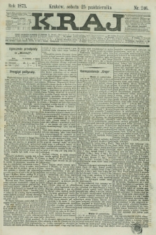 Kraj. 1873, nr 246 (25 października)