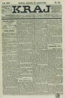 Kraj. 1873, nr 247 (26 października)