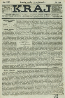 Kraj. 1873, nr 249 (29 października)