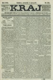 Kraj. 1873, nr 255 (6 listopada)
