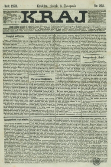 Kraj. 1873, nr 262 (14 listopada)