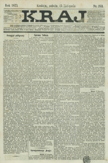 Kraj. 1873, nr 263 (15 listopada)