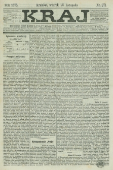 Kraj. 1873, nr 271 (25 listopada)