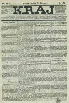 Kraj. 1873, nr 274 (28 listopada)
