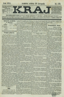 Kraj. 1873, nr 275 (29 listopada)