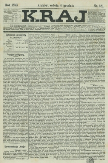 Kraj. 1873, nr 281 (6 grudnia)