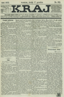 Kraj. 1873, nr 289 (17 grudnia)