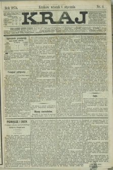 Kraj. 1874, nr 4 (6 stycznia)