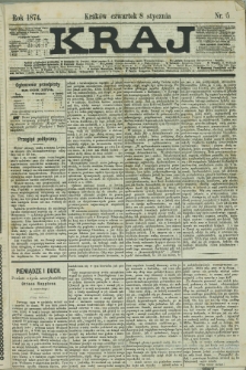 Kraj. 1874, nr 5 (8 stycznia)