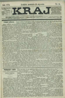 Kraj. 1874, nr 14 (18 stycznia)