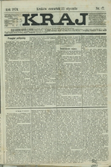 Kraj. 1874, nr 17 (22 stycznia)
