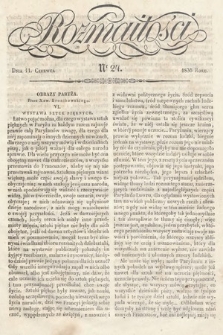 Rozmaitości : pismo dodatkowe do Gazety Lwowskiej. 1836, nr 24