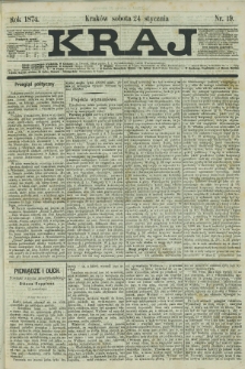 Kraj. 1874, nr 19 (24 stycznia)