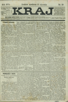 Kraj. 1874, nr 20 (25 stycznia)