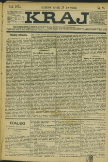 Kraj. 1874, nr 97 (29 kwietnia)