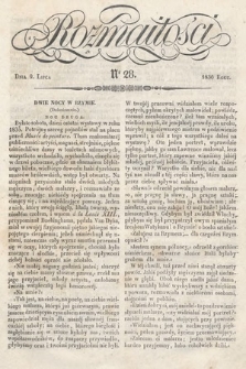 Rozmaitości : pismo dodatkowe do Gazety Lwowskiej. 1836, nr 28