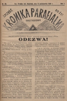 Kronika Parafjalna : dwutygodnik. 1929, nr 20
