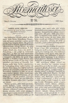 Rozmaitości : pismo dodatkowe do Gazety Lwowskiej. 1836, nr 32