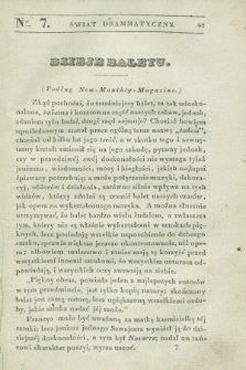 Świat Drammatyczny. 1838, [T.1], № 7 ([10 marca])