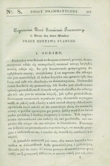 Świat Drammatyczny. 1838, [T.1], № 8 ([20 marca])