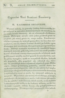 Świat Drammatyczny. 1838, [T.1], № 9 ([30 marca])