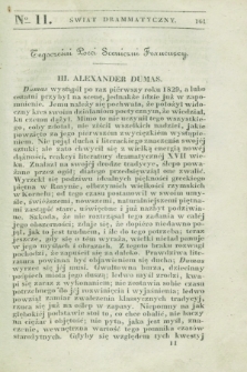 Świat Drammatyczny. 1838, [T.1], № 11 ([20 kwietnia])