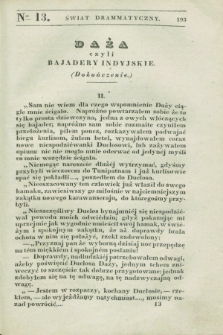Świat Drammatyczny. 1838, [T.1], № 13 ([10 maja])