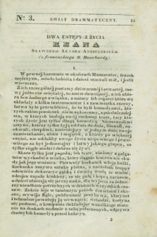 Świat Drammatyczny. 1838, [T.2], № 3 ([30 lipca])