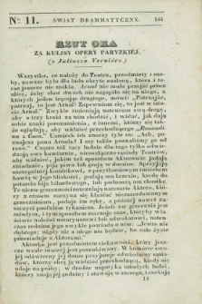 Świat Drammatyczny. 1838, [T.2], № 11 ([20 października])
