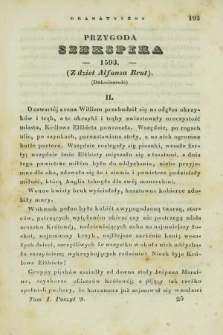 Świat Dramatyczny : pismo czasowe poświęcone teatrowi literaturze i modzie. 1839, T.1, poszyt 9 ([15 maja])