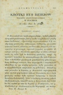 Świat Dramatyczny : pismo czasowe. 1839, T.2, poszyt 6 ([1 października])